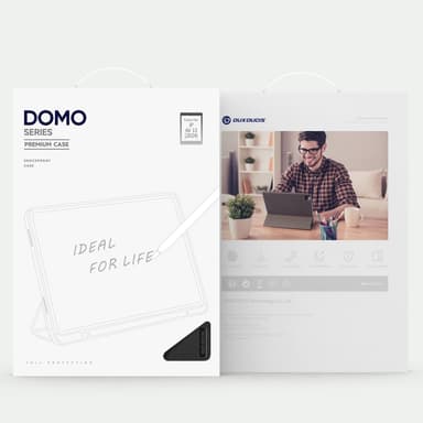DUX DUCIS Domo iPad Air 13 (2024) Kolminkertainen jalusta - Musta
