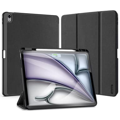 DUX DUCIS Domo iPad Air 13 (2024) Kolminkertainen jalusta - Musta