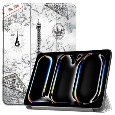 iPad Pro 11 (2024) Kotelo Auto Herää / Nuku Kolminkertainen Taittojalusta Tabletin Suoja - Tower