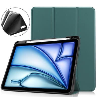 iPad Air 11 (2024) Kolminkertainen Teline Tabletin Suojakuori Kynäpidikkeellä