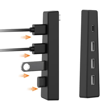 DOBE PS5 Slim -pelikonsolin hubiadapteri USB 2.0 -telakointiasema splitter