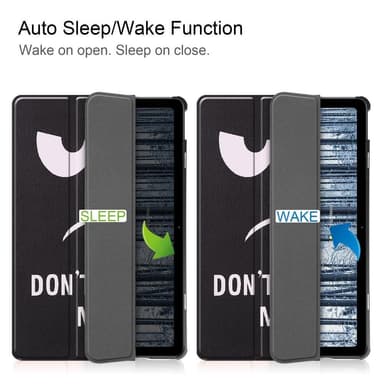 Nokia T21 Trifold Stand Sleep Wake -tabletin suojakotelo - Don't Touch Me