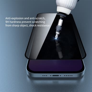 NILLKIN iPhone 15 Anti-Spy Näytönsuoja Täysin peittävä