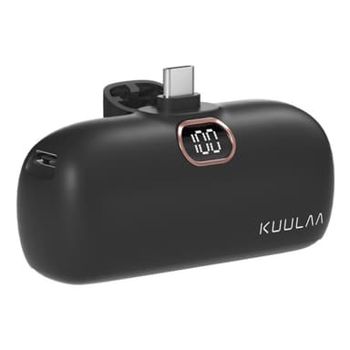 KUULAA 18W 5000mAh kannettava puhelimen laturi USB-C 2 porttia