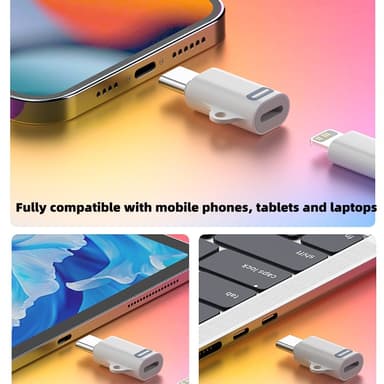 Yhteensopiva iPhone 15 -sarjan 8-nastaisen naaras-C-tyypin urossovittimen 27 W PD