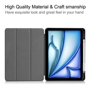 iPad Air 11 (2024) Kolminkertainen Teline Tabletin Suojakuori Kynäpidikkeellä