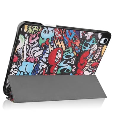 iPad Air 11 (2024) Kolminkertainen Teline Tabletin Suojakuori Kynäpidikkeellä - Graffiti