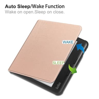 Kobo Libra Colour Kotelo PU Nahka + TPU E-Reader Suoja