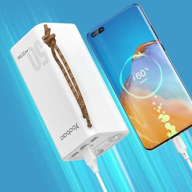 YOOBAO 50000mAh varavirtalaturi SCP22.5W+PD20W erittäin nopea laturi