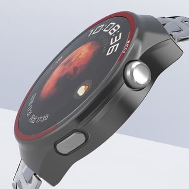 Huawei Watch 4 Pro -kellokotelon suojakuori - musta+punainen