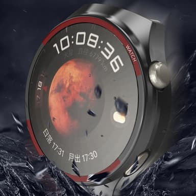 Huawei Watch 4 Pro -kellokotelon suojakuori - musta+punainen