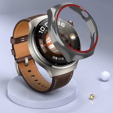 Huawei Watch 4 Pro -kellokotelon suojakuori - musta+punainen