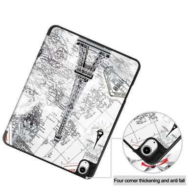 iPad Air 13 (2024) Kolminkertainen Teline Tabletin Suojakuori Kynäpidikkeellä - Tower