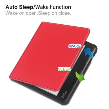 Kobo Libra Colour Kotelo PU Nahka + TPU E-Reader Suoja