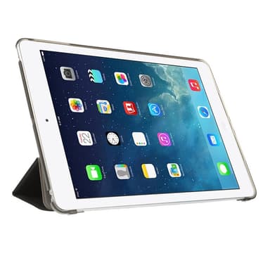 iPad Air/iPad 9.7 2017/2018 Slim fit kolmitaitettava kotelo - Musta