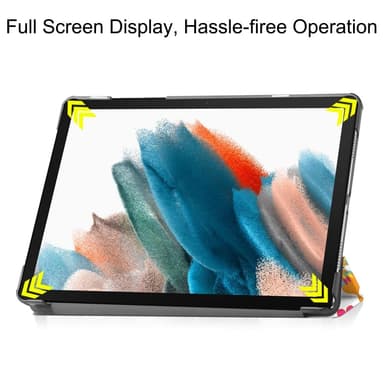 Kolminkertainen telinekotelo Samsung Galaxy Tab A9 8.7"" - Butterflies
