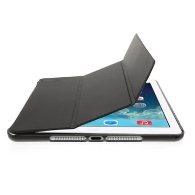iPad Air/iPad 9.7 2017/2018 Slim fit kolmitaitettava kotelo - Musta