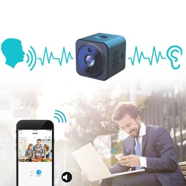 AS02 Mini vakoojakamera Langaton Wifi IP-kotiturvakamera HD 1080P