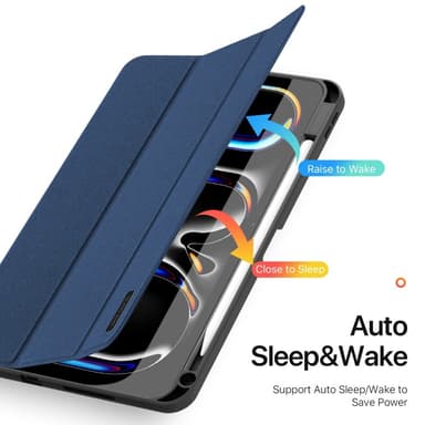 DUX DUCIS Domo iPad Pro 11 (2024) Kolminkertainen jalusta - Sininen