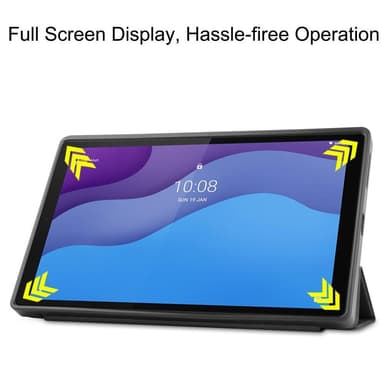 Kolminkertainen telinekotelo Lenovo Tab M10 HD Gen 2 TB-X306F - musta