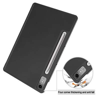 Lenovo Tab P12 kolminkertainen jalustan tablettikotelo - musta