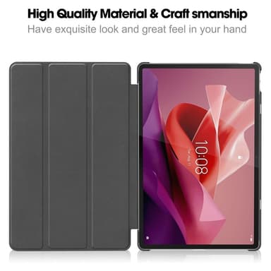 Lenovo Tab P12 kolminkertainen jalustan tablettikotelo - musta