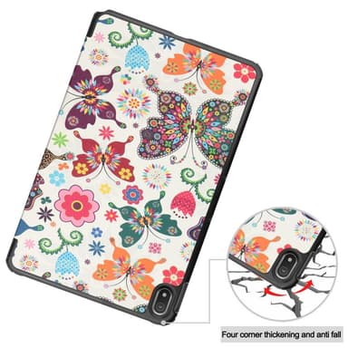 Tablettiteline Slim Fit -suojus Nokia T20:lle - Perhoset