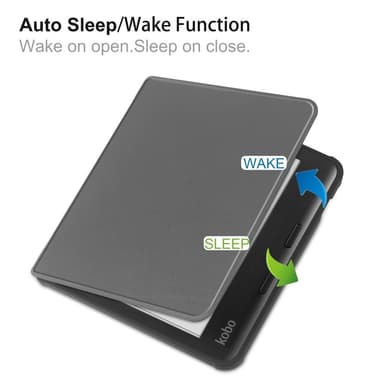 Kobo Libra Colour Kotelo PU Nahka + TPU E-Reader Suoja