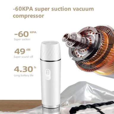 Food Vacuum Sealer USB-ladattava kannettava langaton 800mAh