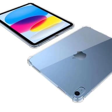 iPad 10.9:lle (2022)/iPadille 10. sukupolven pehmeä TPU-kirkas tabletin kansi Vahvistettu 4 kulmaa iskuja vaimentava takakotelo