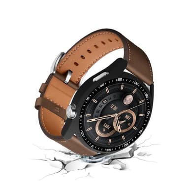 Huawei Watch GT 3 46mm kellon kotelon kehys karkaistulla lasilla musta