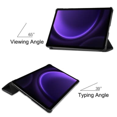 Kolmen taittotelineen älykotelo Samsung Galaxy Tab S9 FE -puhelimelle