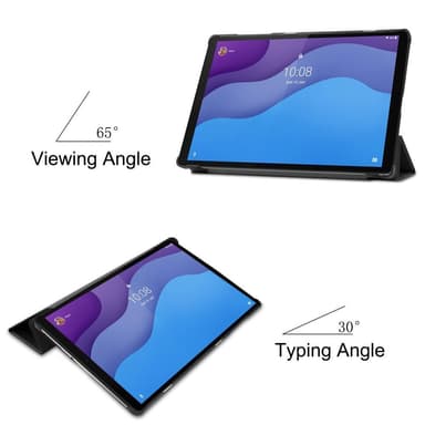Kolminkertainen telinekotelo Lenovo Tab M10 HD Gen 2 TB-X306F - musta