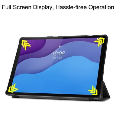 Kolminkertainen telinekotelo Lenovo Tab M10 HD Gen 2 TB-X306F - musta