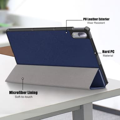Kolminkertainen jalustan kansi Lenovo Tab P11 Pro TB-J706F - Sininen