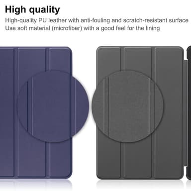 Nokia T21 Tri-fold Stand Wake/Sleep Cover Tablet-kotelo - Sininen