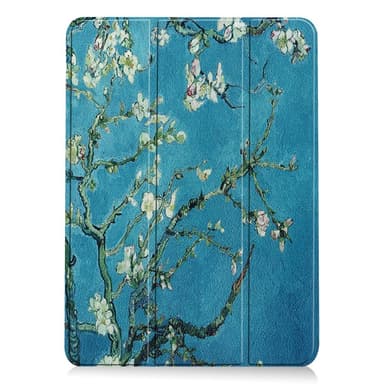 iPad Air 11 (2024) Kotelo Auto Herää / Nuku Kolminkertainen Taittojalusta Tabletin Suoja - Blossom