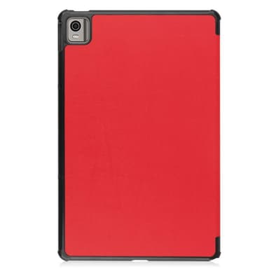Nokia T21 Tri-fold Stand Wake/Sleep Cover Tablet-kotelo - Punainen