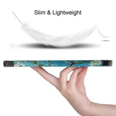 iPad Air 11 (2024) Kolminkertainen Teline Tabletin Suojakuori Kynäpidikkeellä - Blossom