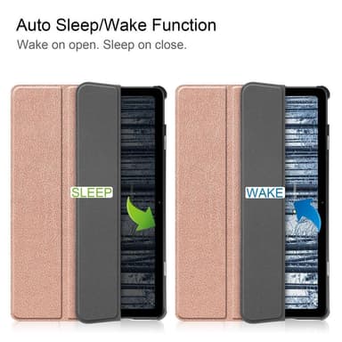 Nokia T21 Tri-fold Stand Wake/Sleep Cover tablettikotelo - Ruusukulta