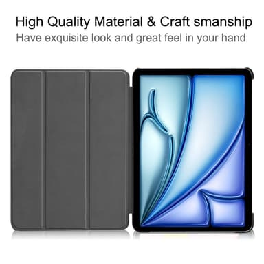 iPad Air 13 (2024) Kotelo Auto Herää / Nuku Kolminkertainen Taittojalusta Tabletin Suoja