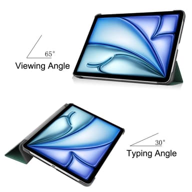 iPad Air 13 (2024) Kotelo Auto Herää / Nuku Kolminkertainen Taittojalusta Tabletin Suoja