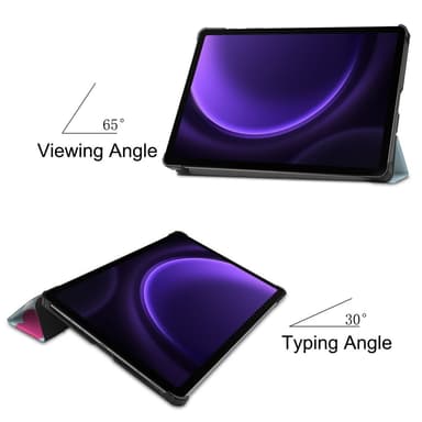 Kolmen taittotelineen älykotelo Samsung Galaxy Tab S9 FE -puhelimelle