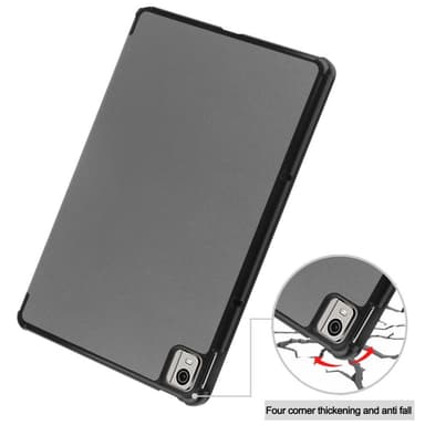 Nokia T21 Tri-fold Stand Wake/Sleep Cover Tablet-kotelo - Harmaa