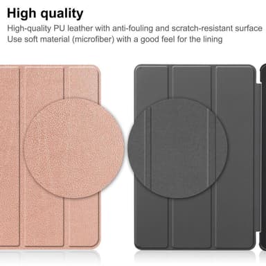 Nokia T21 Tri-fold Stand Wake/Sleep Cover tablettikotelo - Ruusukulta