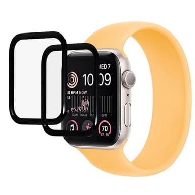 Apple Watch SE + SE 2022 44mm + Series 5/6 44mm Täysi peittävä näytönsuoja 2 kpl