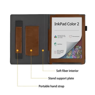 Lukutabletin kotelo Pocketbook InkPad Color 2 PB743:lle - musta