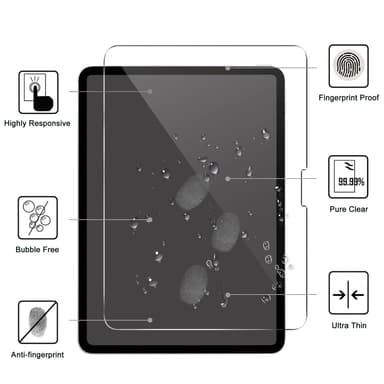 Karkaistun lasin näyttökalvo (reunaliima) iPad Pro 13 (2024)