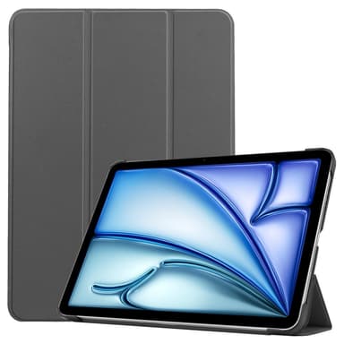 iPad Air 11 (2024) Kotelo Auto Herää / Nuku Kolminkertainen Taittojalusta Tabletin Suoja - Harmaa