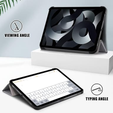 Kolminkertainen telinekotelo iPadille 10.9 (2022) -tabletin kansi - harmaa